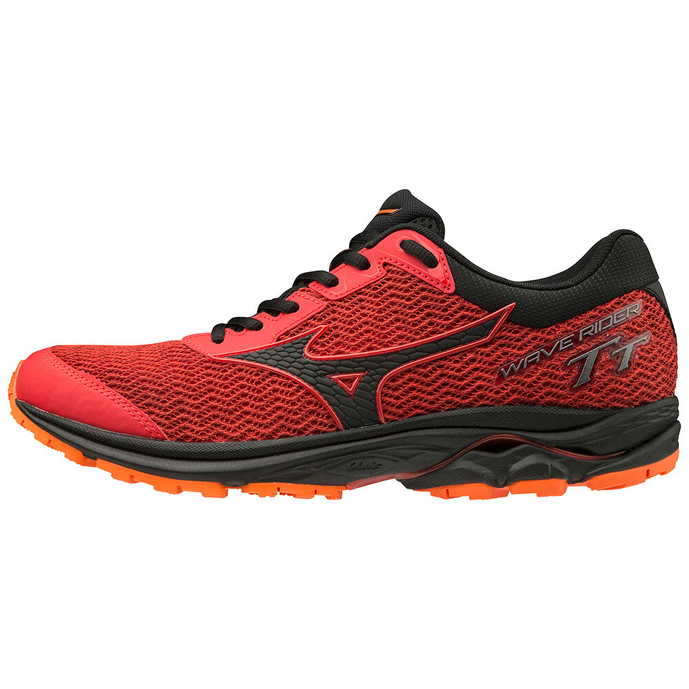 Mizuno WAVE RIDER TT Férfi Terepfutó Cipő Piros/Fekete/Narancssárga EXN709814